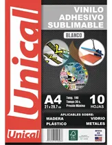 Comprar Vinilo Sublimable Autoadhesivo A4 Blanco Adhesivo X10 Hojas