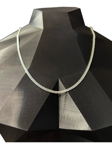 Corrente Cordão Elos Duplos 3mm 70cm Prata 925 Maciço
