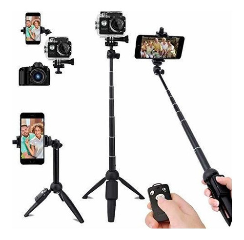 Palo Selfie Selfie Stick, Trípode Extensible Selfie Stick D