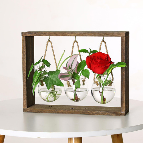 Florero De Vidrio Para Flores Para Mesa De Comedor Baño
