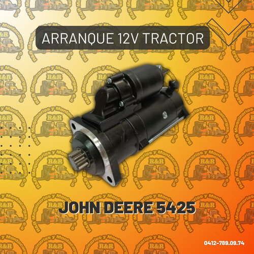 Arranque 12v Tractor John Deere 5425