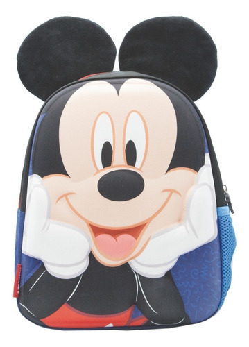 Mochila Espalda Jardin 3d Disney Minnie Mickey Color Mickey Azul Oscuro con Negro