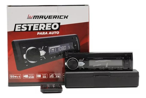 Estereo Maverick 1500 Usb Aux Mp3 Am Fm Bluetooth C/control 