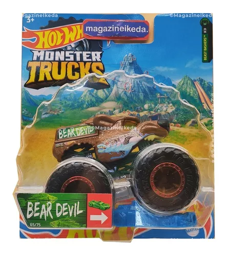 Caminhão Hot Wheels Monster Trucks Bear Devil - Mattel - A sua Loja de  Brinquedos, 10% Off no Boleto ou PIX