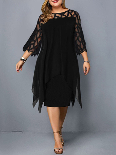 Vestido Plus Size Festas Casamentos Elegante Renda Malicisio