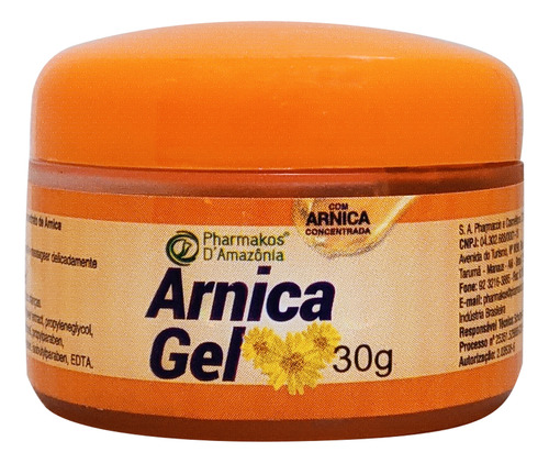 Gel Massageador De Arnica Creme Da Amazonia Pharmakos 30g