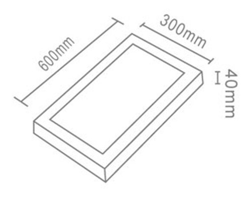 Plafones Led Candil 60x30cm 24w Luz Calida Blanco Color Cálido