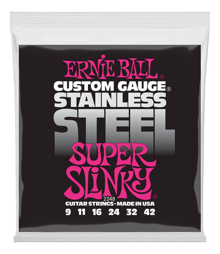 Corda Ernie Ball 009 Regular Slinky Stainless P/ Guitarra