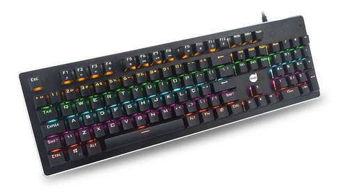 Teclado Orion Rgb Gateron Blue Usb2.0 Cor de teclado Preto Idioma Português Brasil