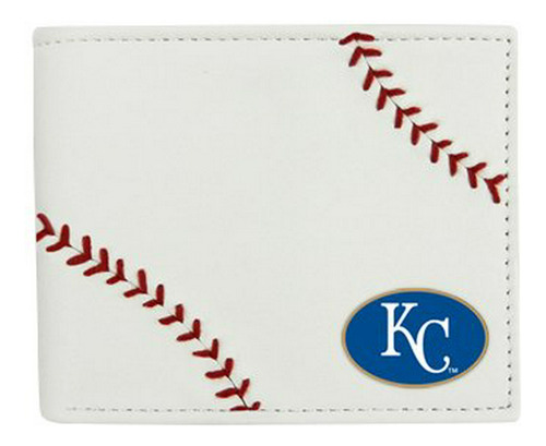 Gamewear Mlb Kansas City Royals Cartera De Cuero, Blanco, N 