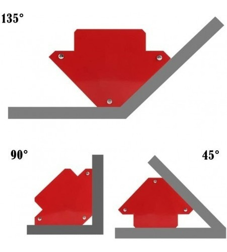 Imagen 3 de 8 de 4 X Escuadra Magnetica Herreria Y Soldadura 75mm 3 PuLG 11kg