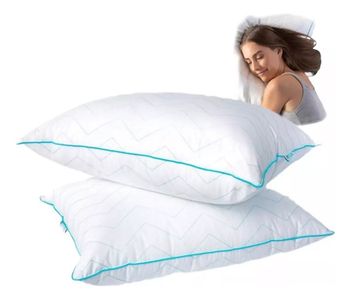 Set 2 Almohadas Ultra Hipoleargenico Ultra Comfort Full Estándar