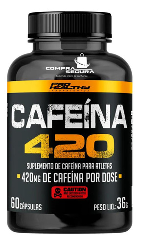 Cafeína Pura Concentrada 420mg - Pro Healthy