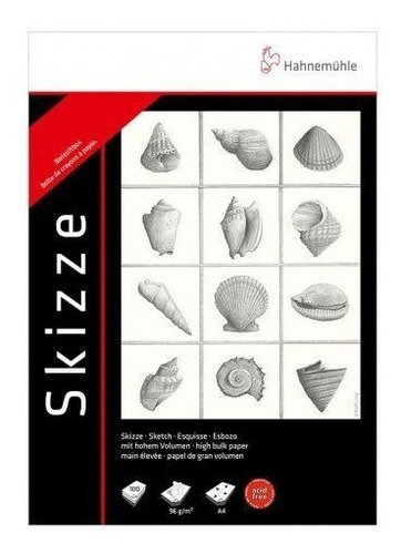 Block De Dibujo A4 100 Hojas De 96 Gramos Hahnemühle Skizze