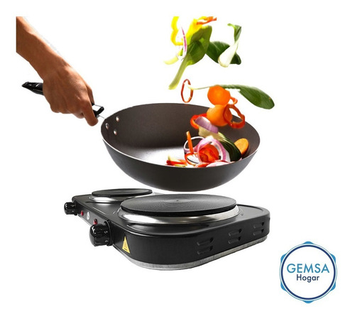 Anafe Electrico 2 Hornallas 2500w De Potencia Cocina Rapido