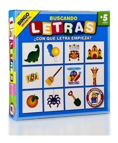 Juego De Mesa Bingo Infantil Buscando Letras Ruibal Original