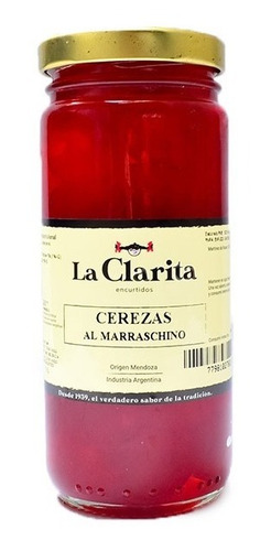 Cerezas Al Marraschino X330g- La Clarita