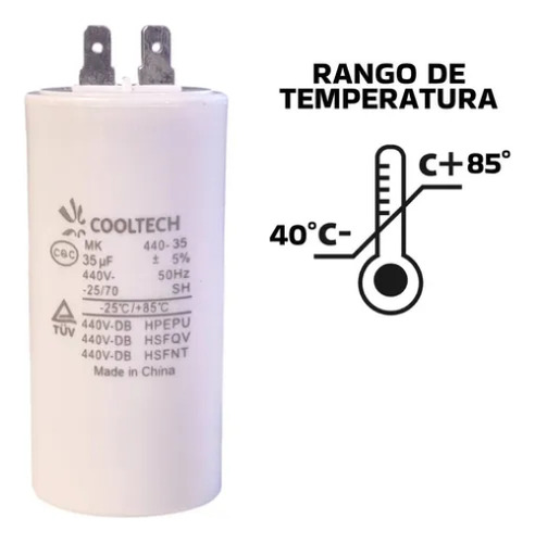 Capacitor 35 Mf 440V Cooltech