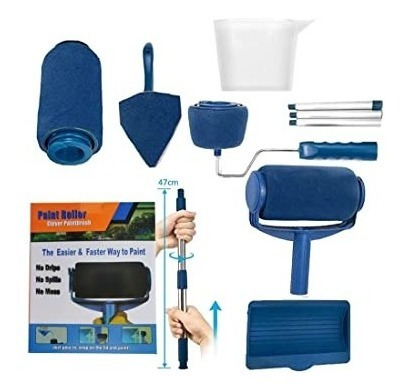 Imagen 5 de 9 de Kit De Pintura Rodillo Rellenable Espatula 8 Pzs Para Pintar