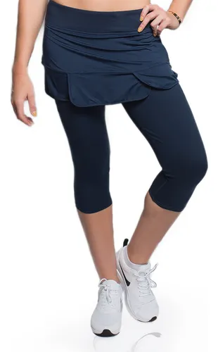 Leggings Capri Falda Para Mujer