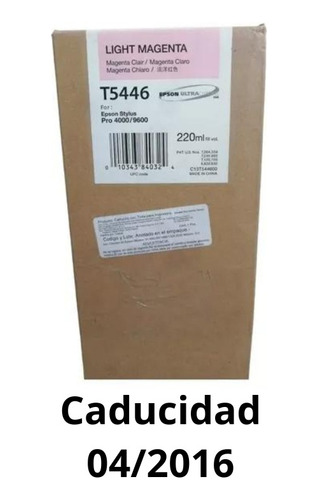Cartucho De Tinta Para Plotter T5446 Magent Claro C13t544600