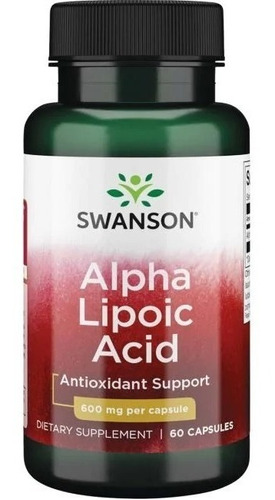 Swanson | Alpha Lipoic Acid I 600mg I 60 Capsulas I Usa