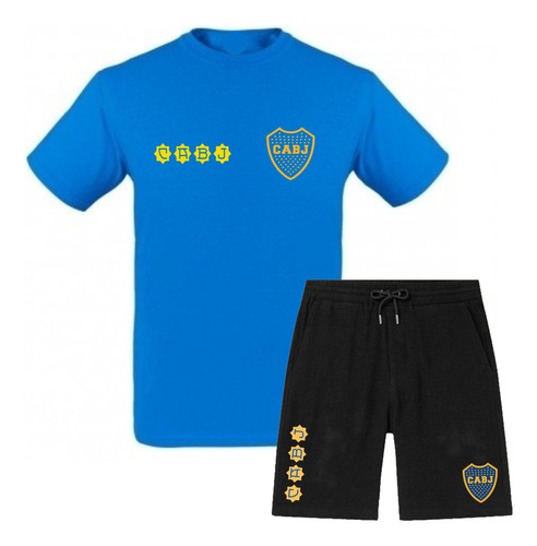 Short + Remera - Boca Juniors - Escudo / Fútbol / Logos