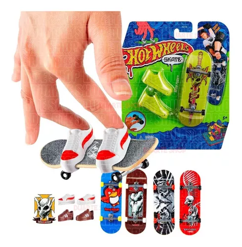 Hot Wheels Fingerboard Skate De Dedo Profissional Tênis