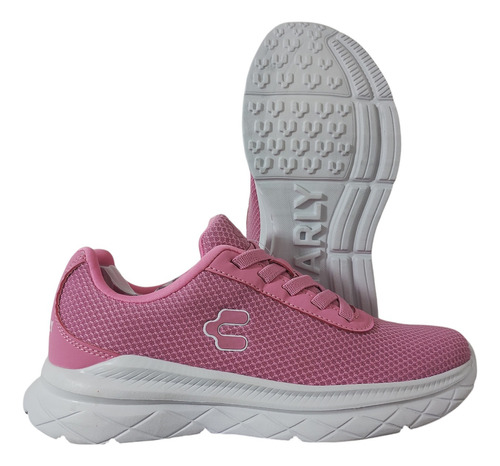 Tenis Charly Comodos Rosas Tela Deportivos Dama