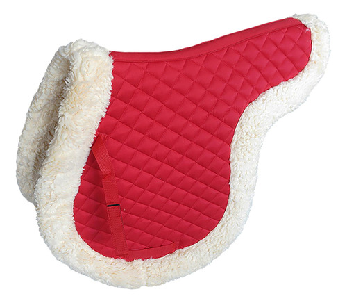 Almohadilla De Sillín Compatible Con Doma De Caballos, Rojo