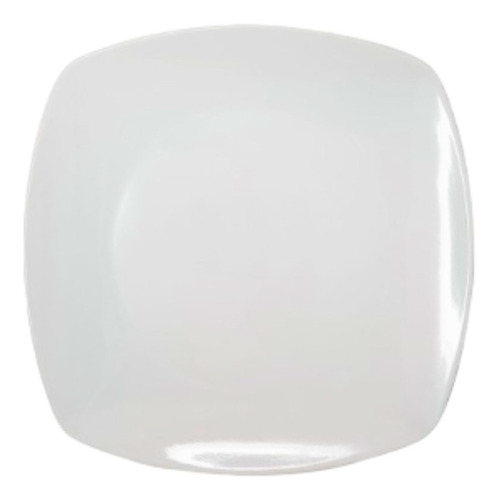 Plato Playo Blanco Melamina Cuadrado 22,5 Cm 