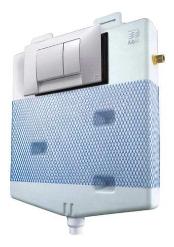 Imagen 4 de 6 de Tapa Tecla Suma Ideal P/depósito Dual Suma Cromada