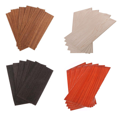 4 Chapa De Guitarra, Chapa De Madera Para Accesorios De Arce