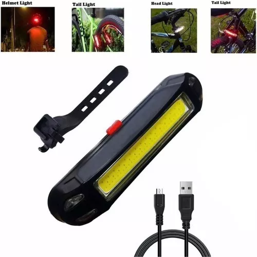 Luz Bici 100 Lumens Roja/blanca Trasera Delantera Recargable