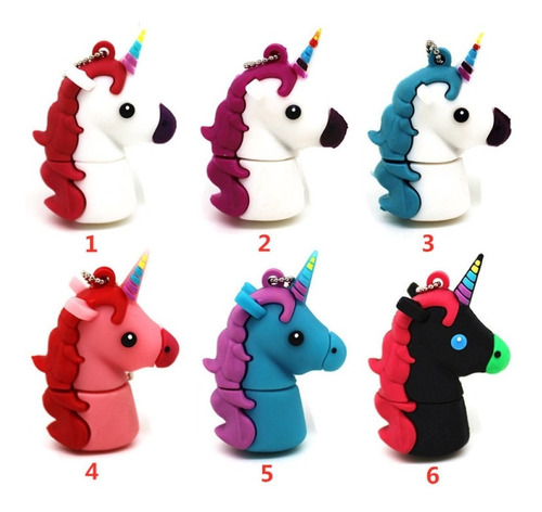 Usb Pendrive 16 Gb Unicornios Kawaii (estoykuku)