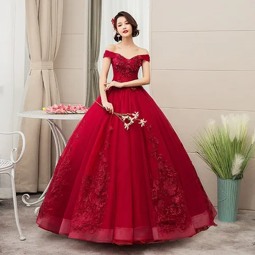 Vestidos guinda para 15 años new arrivals