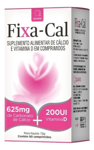 Vitamina Fixa-cal 625mg + 200ui 90 Cpm - Quaris
