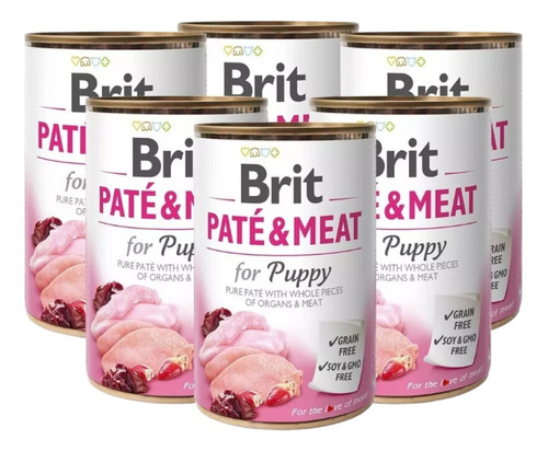 Brit Care Paté And Meat For Puppy 6 Un