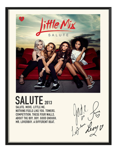 Poster Little Mix Album Music Tracklist Exitos Salute 120x80