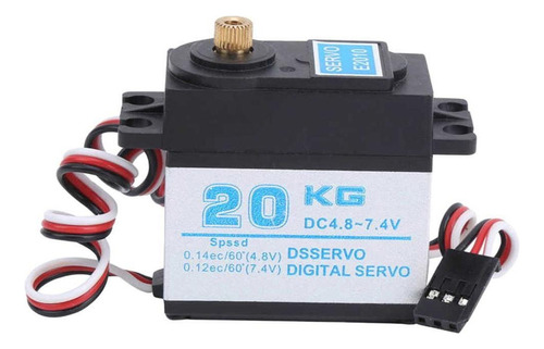 Servo Motor De Metal Completo À Prova D'água 20 Kg Para