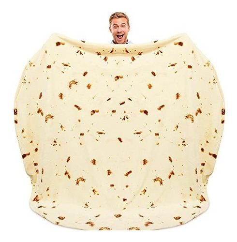 . 2m-cobija De Burrito Tortilla 2 Metros Colorworld Blankets