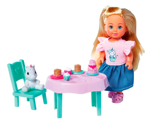 Muñeca Evi Con Cupcake Y Set De Té E733600