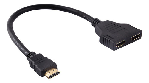 Adaptador Hdmi Macho De 1080p A Doble Hdmi Hembra
