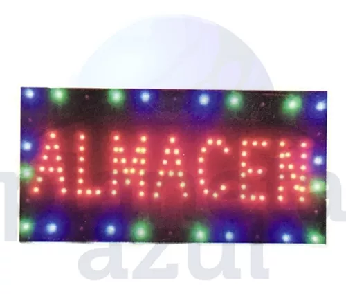 Cartel Luminoso Led Almacen 220v 48 X 25 Cm