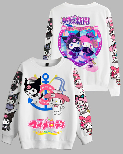 Buzo Niño. Kuromi Y My Melody, Hello Kitty, Aesthetic Kawaii