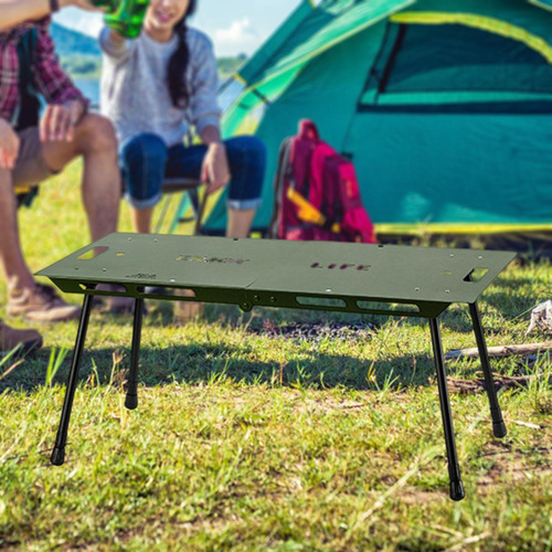 Mesa Plegable Para Acampar, Escritorio , Mesa De Verde
