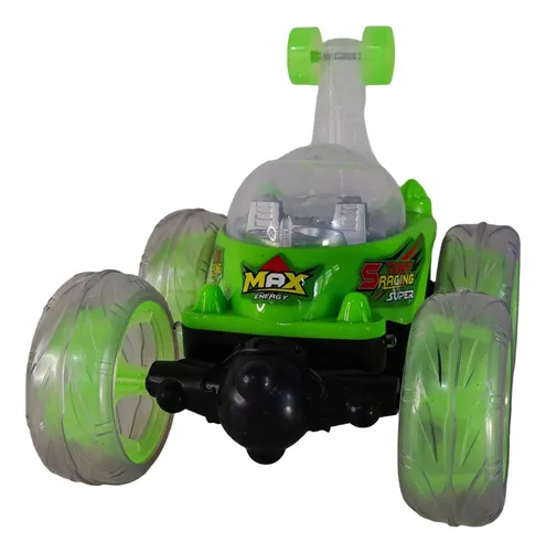Carro Loco Control Remoto Luces Led Doble Tracción Stunt Car