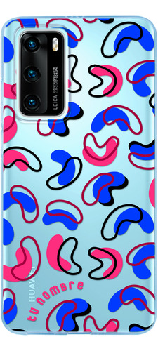 Funda Para Huawei Para Mujer Figuras Abstracto Con Nombre