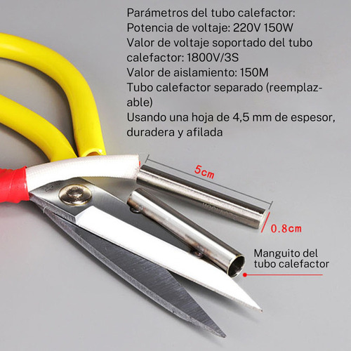 Tijera Cortadora De Tela Con Calefacción Eléctrica Ajustable