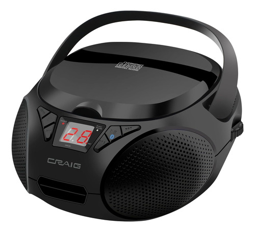 Cd6925bt-bk Boombox De Cd Estéreo Portátil De Carga S...